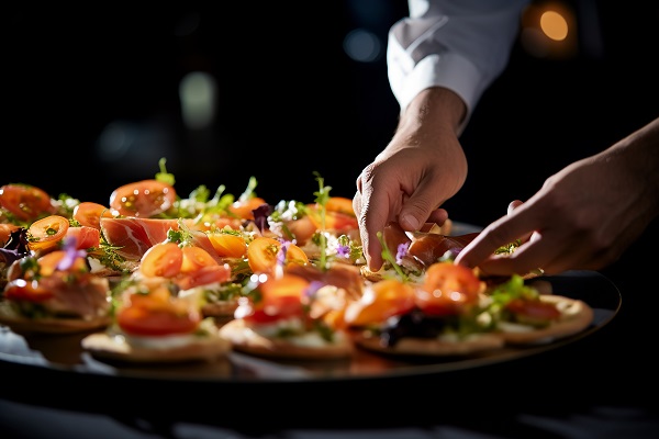 Servizio catering per eventi privati.