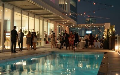 Catering per eventi in piscina: freschezza, colori e gusto senza formalità